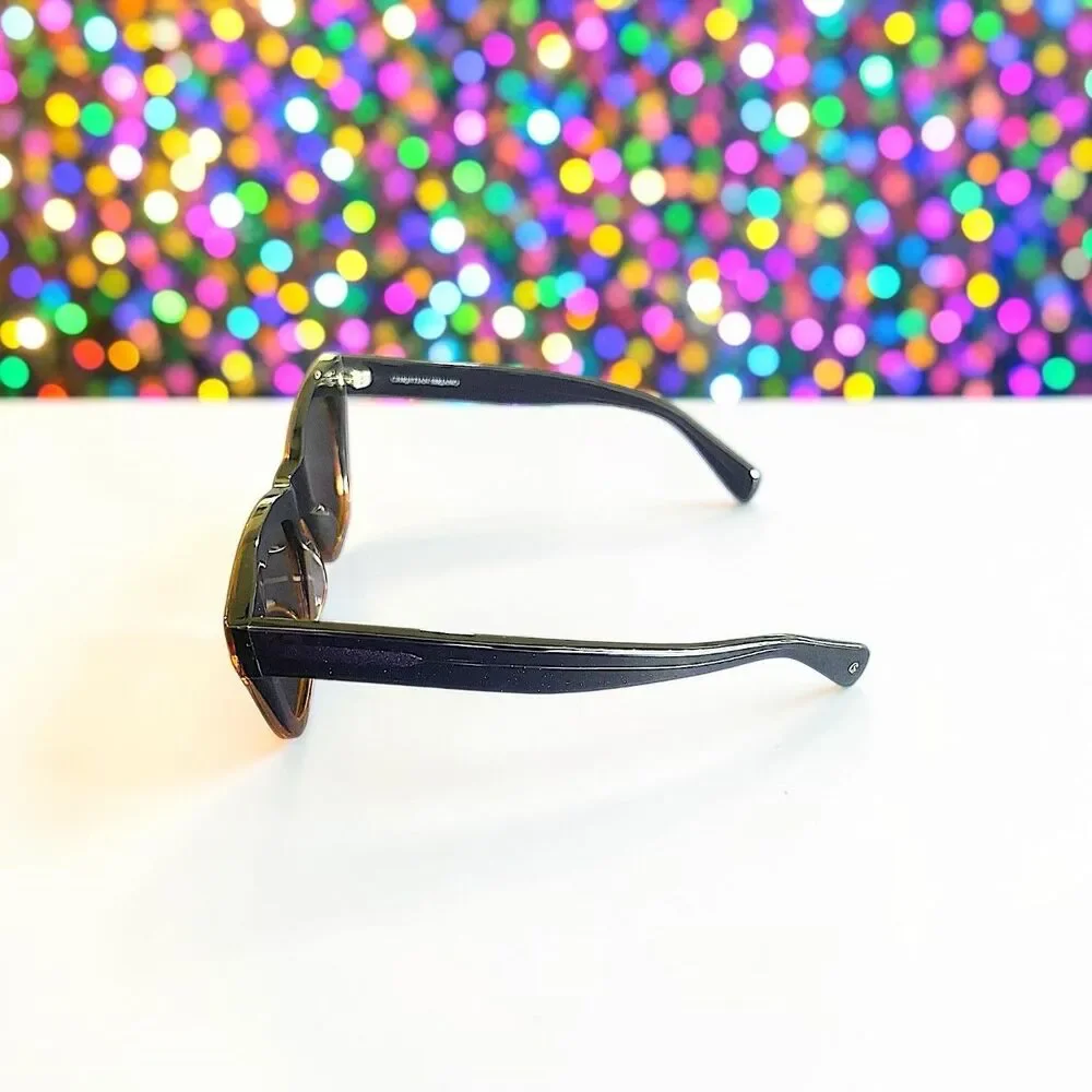 CHRISTIAN SIRIANO Nelly Sunglasses in Puple Gold Brand New in Box With Hard Case